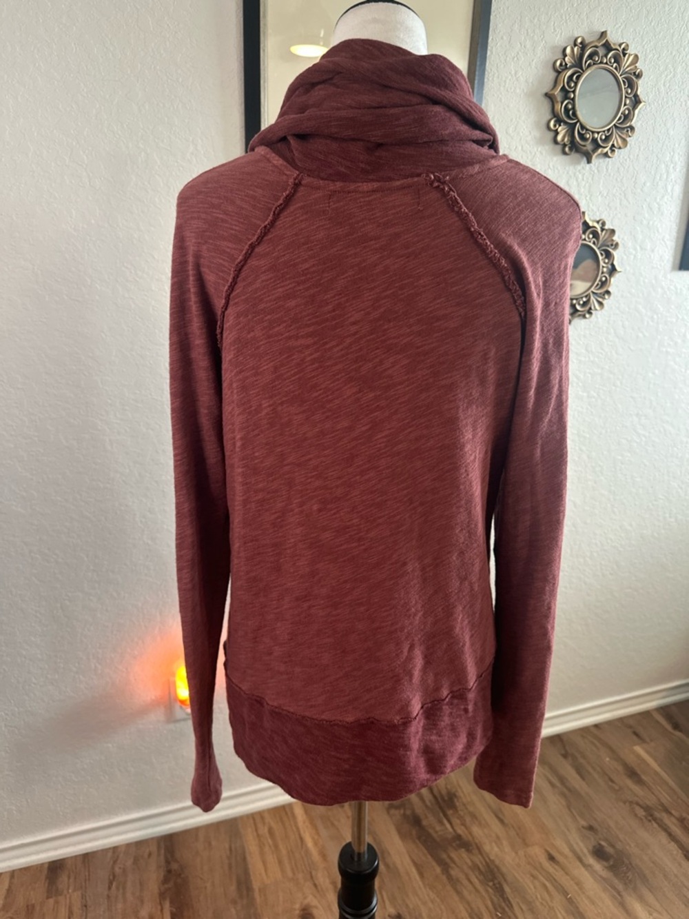 Free People Beach One Body Cotton Cocoon Cowl Pullover - Picture 5 of 7